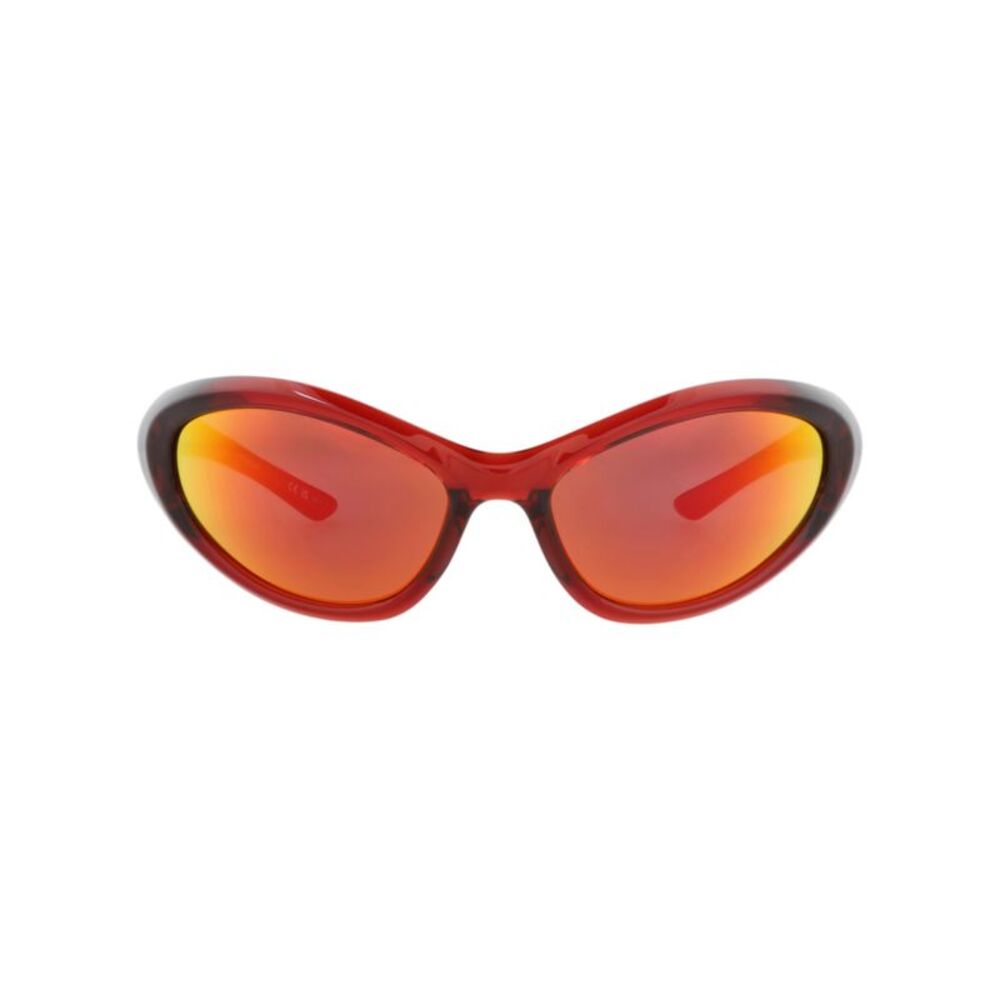 Balenciaga Shield-Frame Bio-Injection Sunglasses Red Unisex-Adult